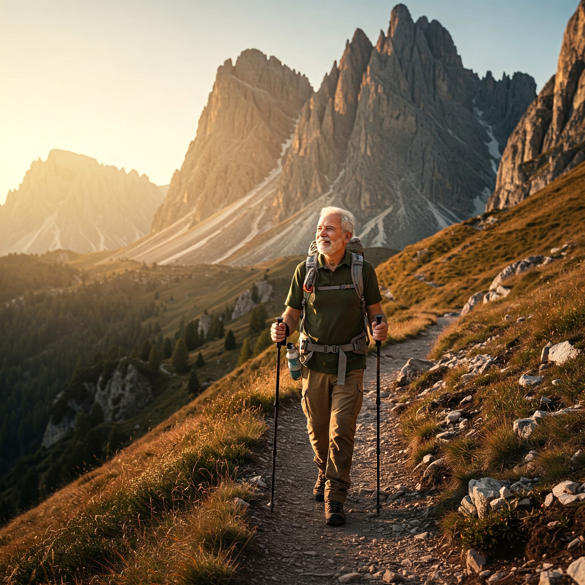 청력건강에 집중하는 어르신 사진