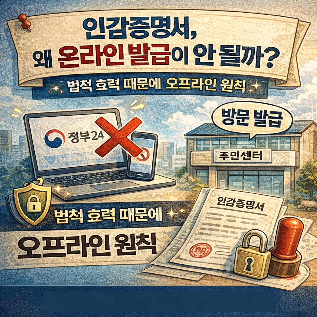 인감증명서 온라인 발급 가능할까? 꼭 알아야 할 현실 정리