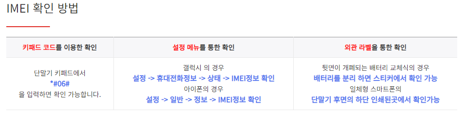 도난폰 조회 및 분실폰 조회 방법: IMEI를 이용한 스마트폰 안전성 확인
