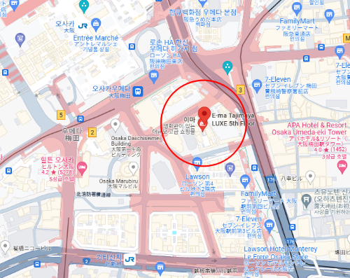 타지마야 이마 지도