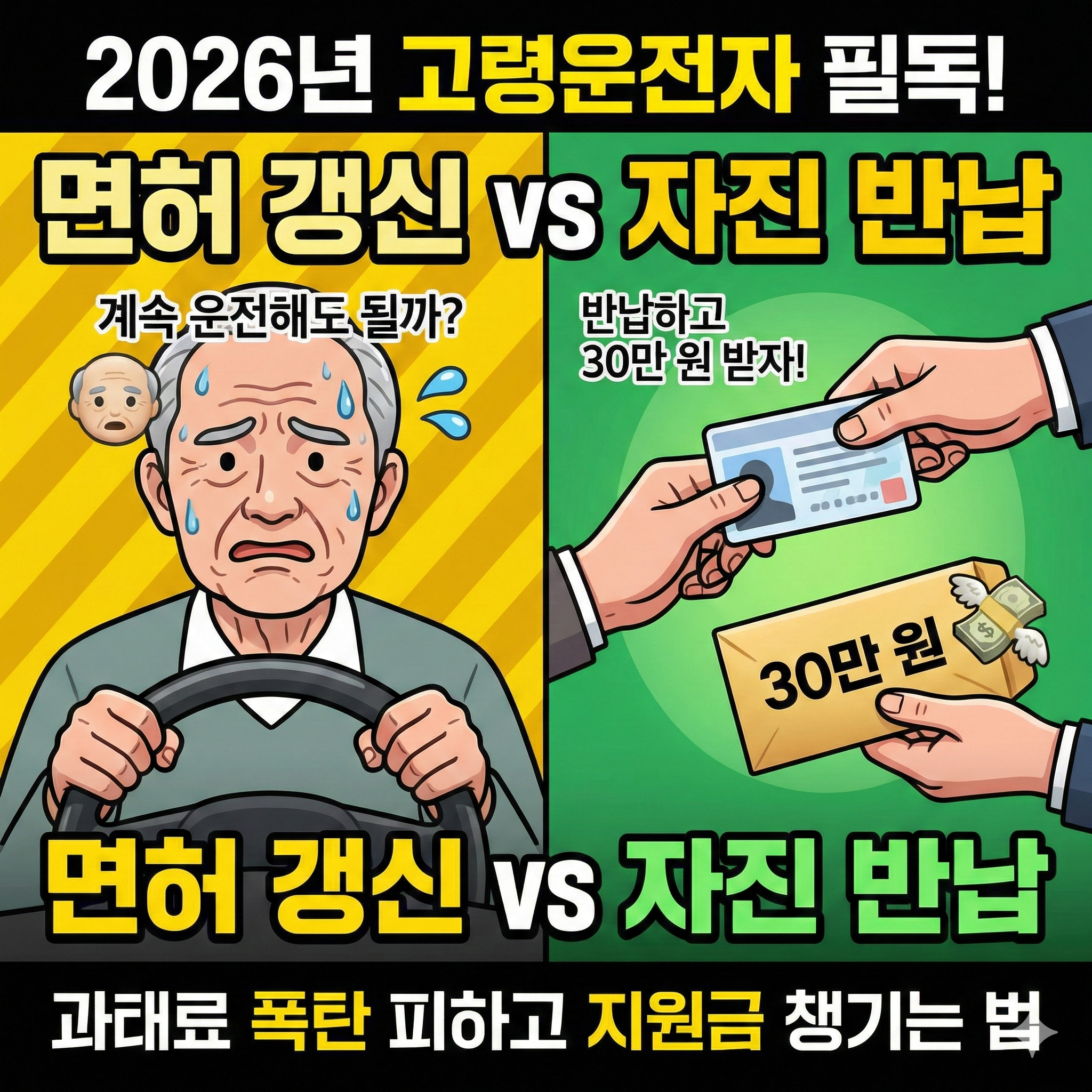 2026년 고령운전자, 갱신&middot;반납 혜택 모르면 무조건 손해봅니다!