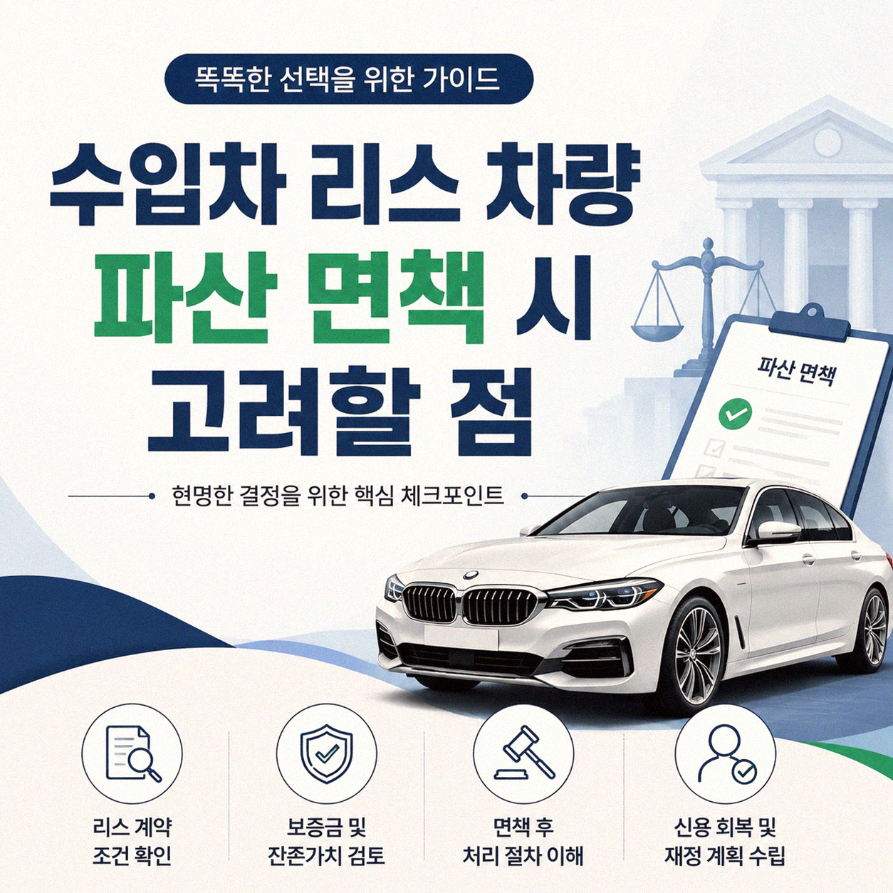 수입차 리스 후 개인파산 면책 시 비용 신고 문제는 어떻게