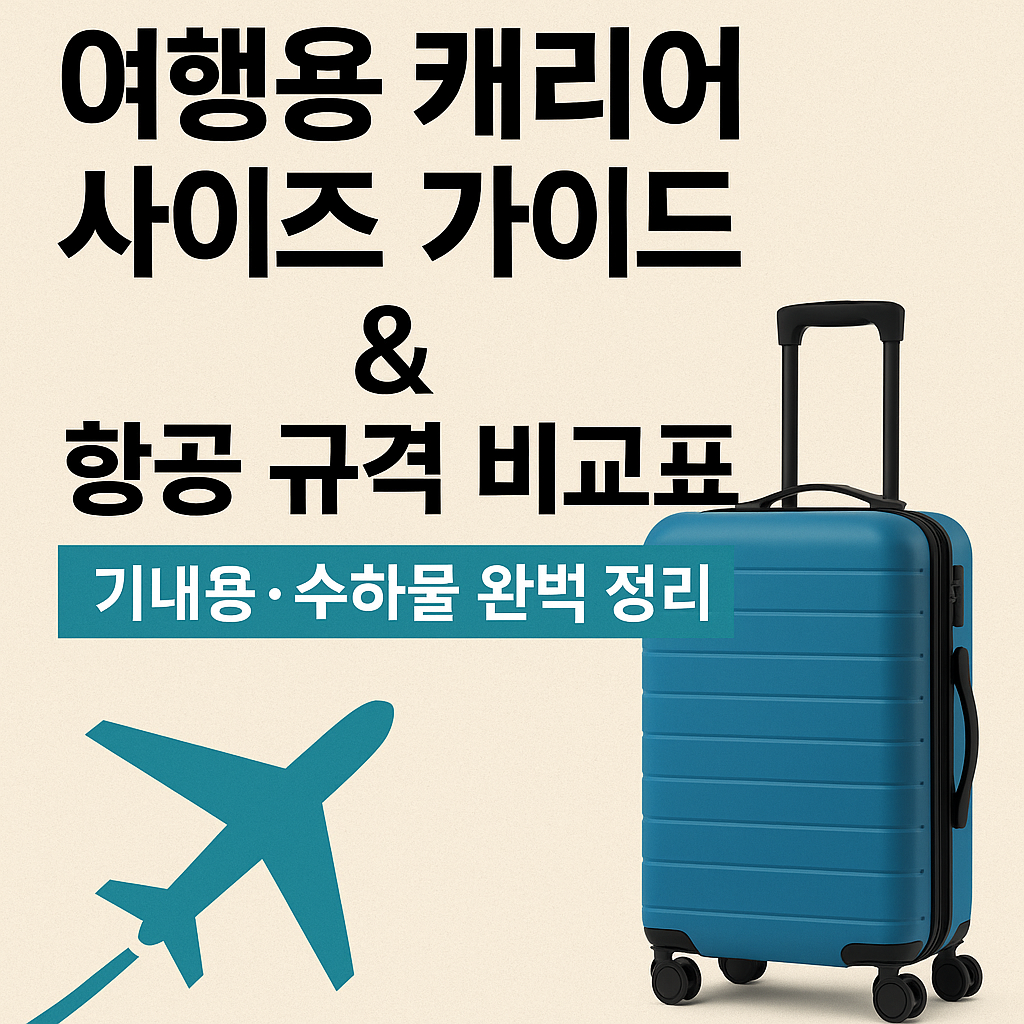 여행용캐리어사이즈가이드