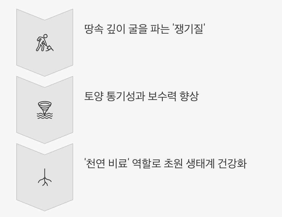 땅을 숨 쉬게 하는 작은 농부