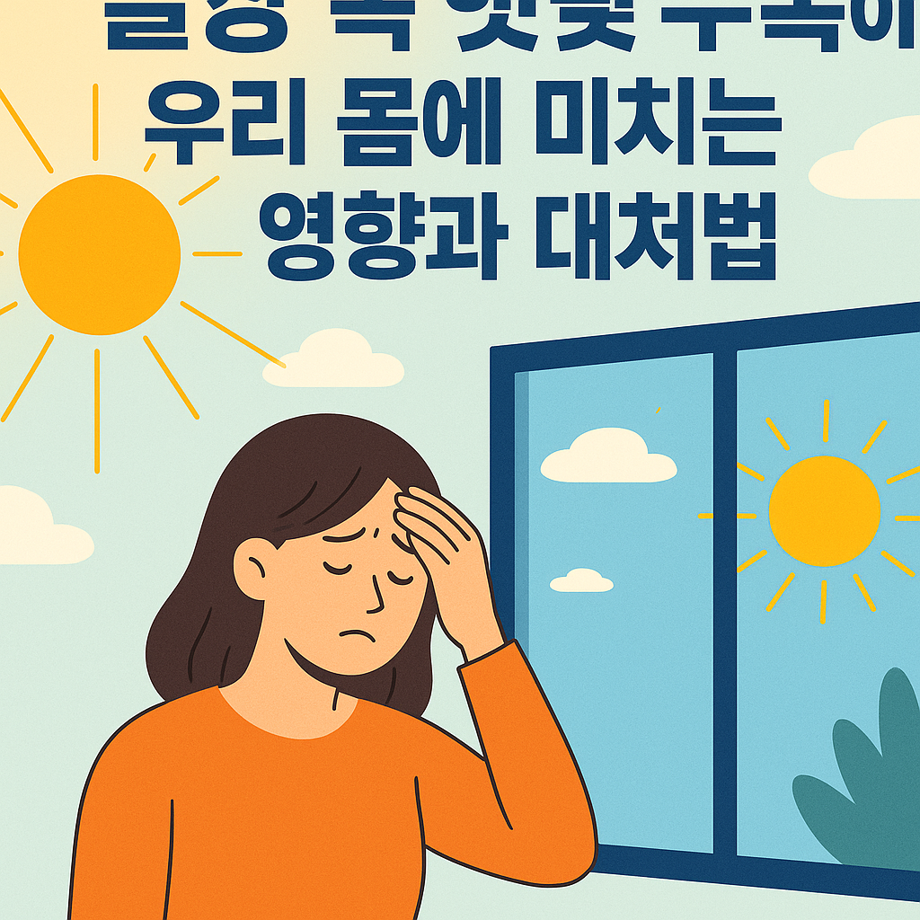 우리 몸에 미치는 영향과 대처법