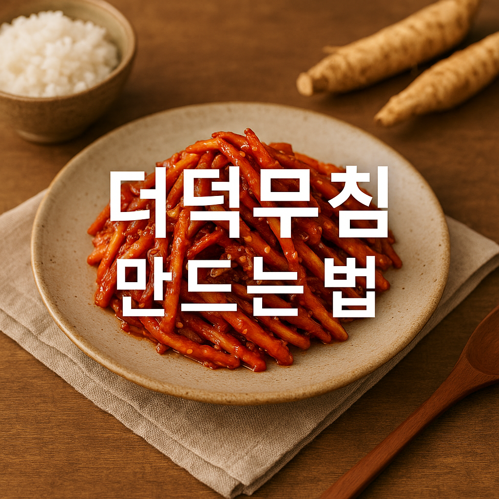 더덕무침 만드는법