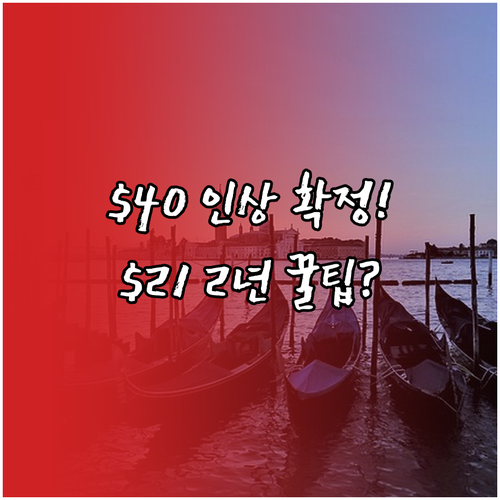 ESTA 수수료 $40 인상 확정: ..