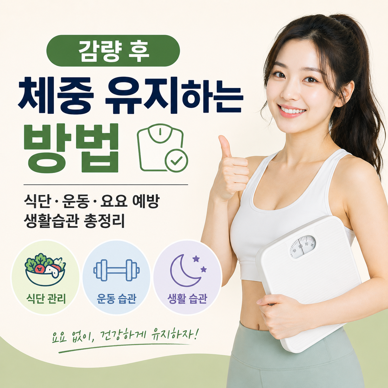 감량 후 체중 유지하는 방법