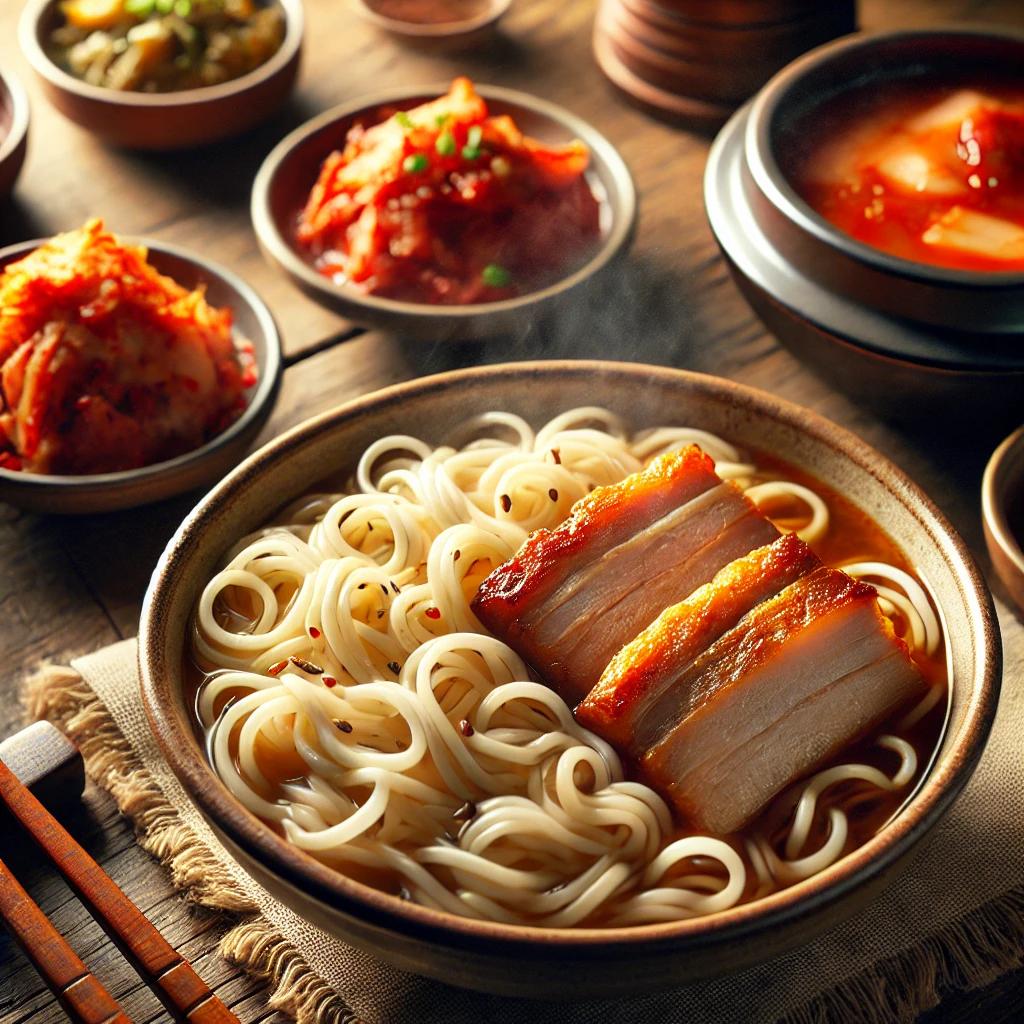 달인겉절이 칼국수 보쌈