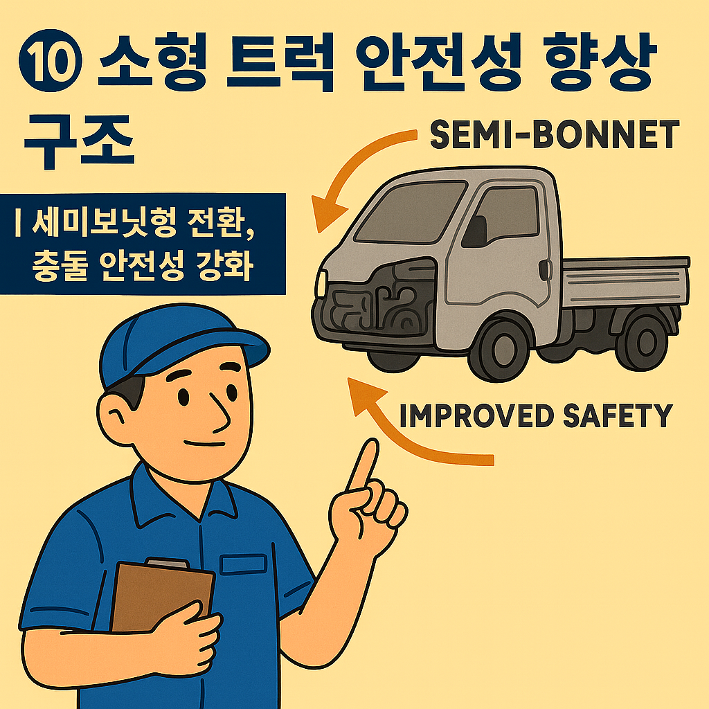 충돌규제 강화! 소형트럭 구조 대변혁