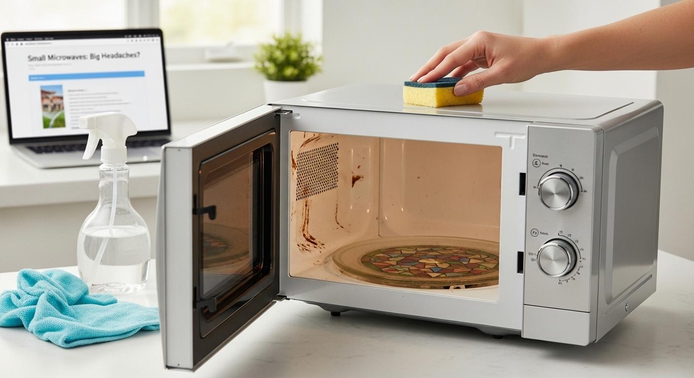 세척 귀찮음 소형 전자레인지 장단점