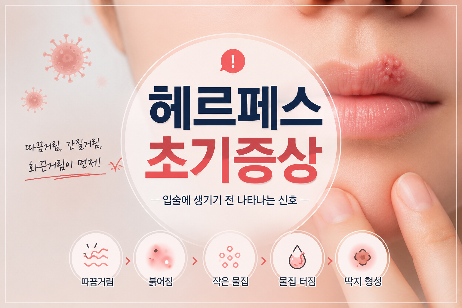 헤르페스 초기증상
