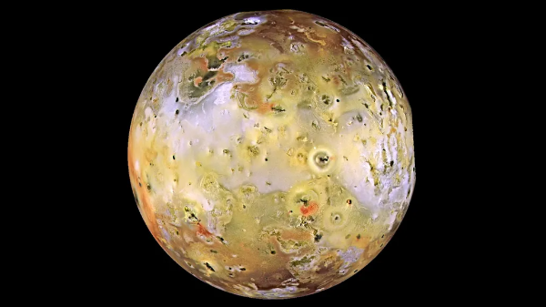 목성의 위성 , 이오에서 발견된 수백 개의 용암 호수