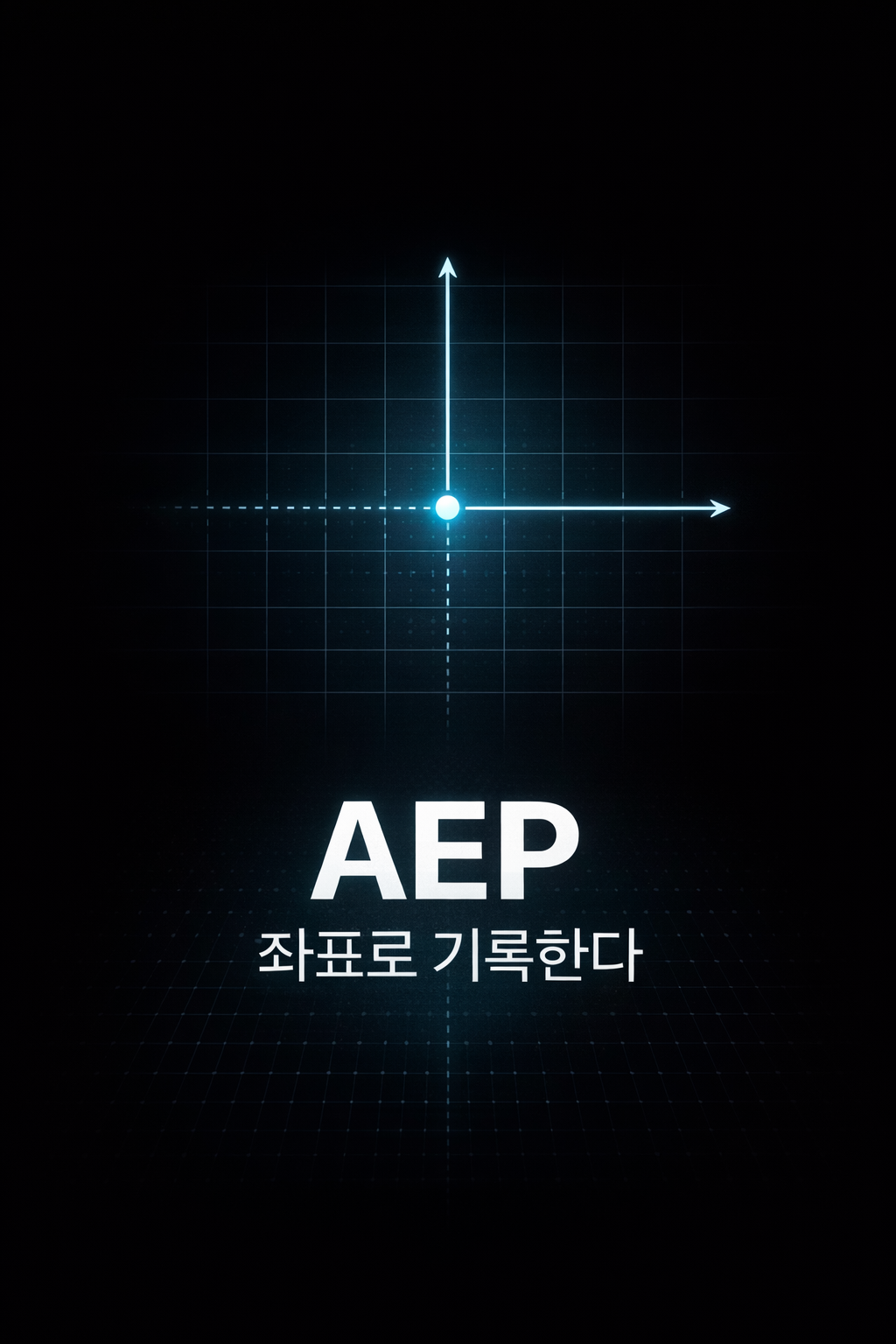 AEP란 무엇인가 — 판단하지 않고 좌표로 기록하는 새로운 사고방식을 표현한 구조 이미지