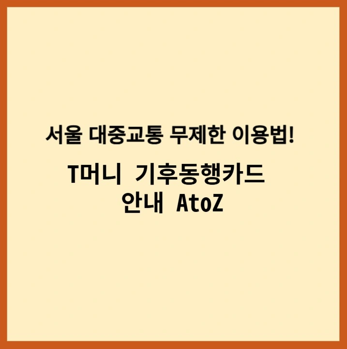 기후동행카드발급하기