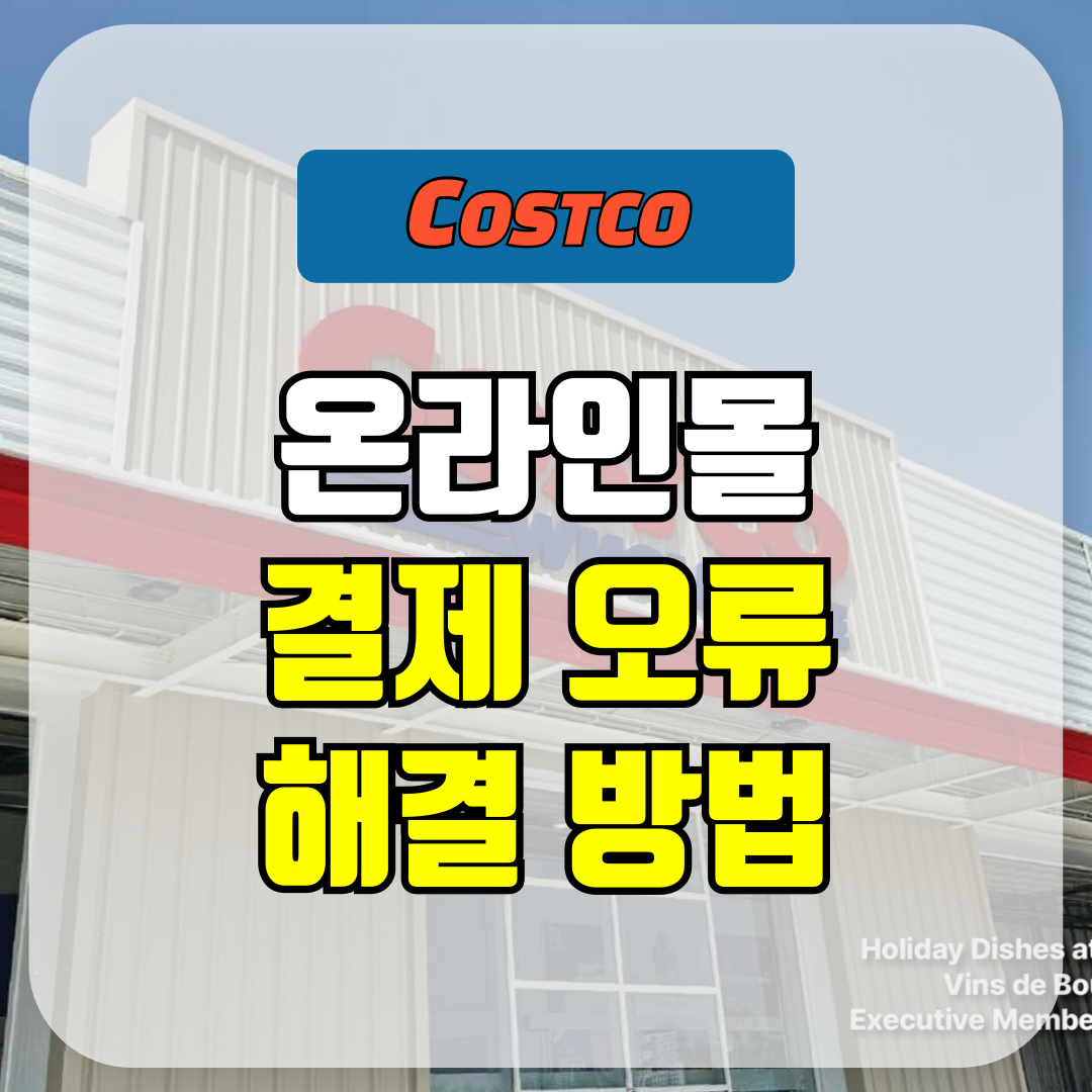 코스트코 온라인몰 결제 오류 해결법