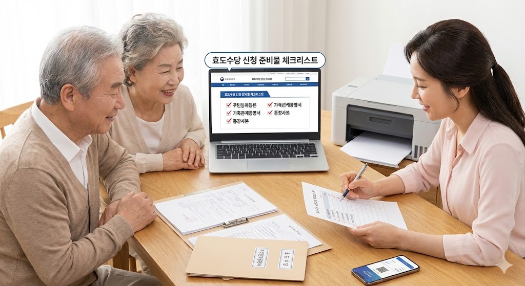 복잡한 효도수당 서류?