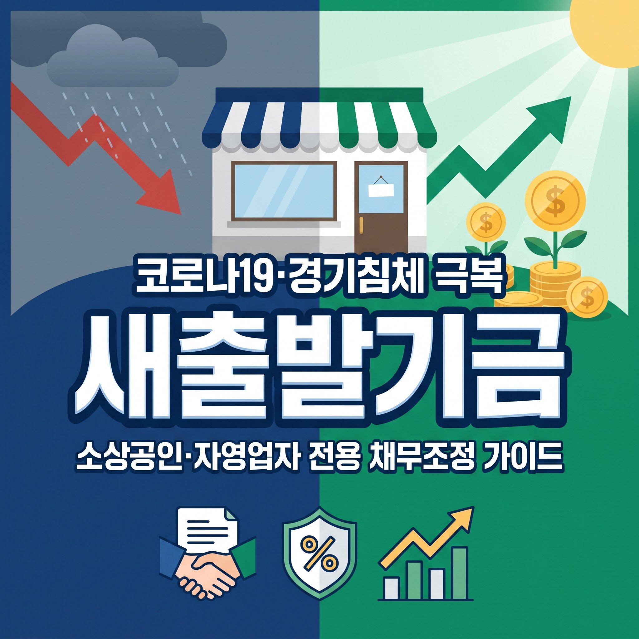 코로나 및 경기 침체 여파로 과도한 채무 독촉과 신용 경색에 직면한 소상공인 자영업자를 위해 원금 감면 및 금리 인하 혜택을 지원하는 캠코 새출발기금 채무조정 자격 조건 가이드