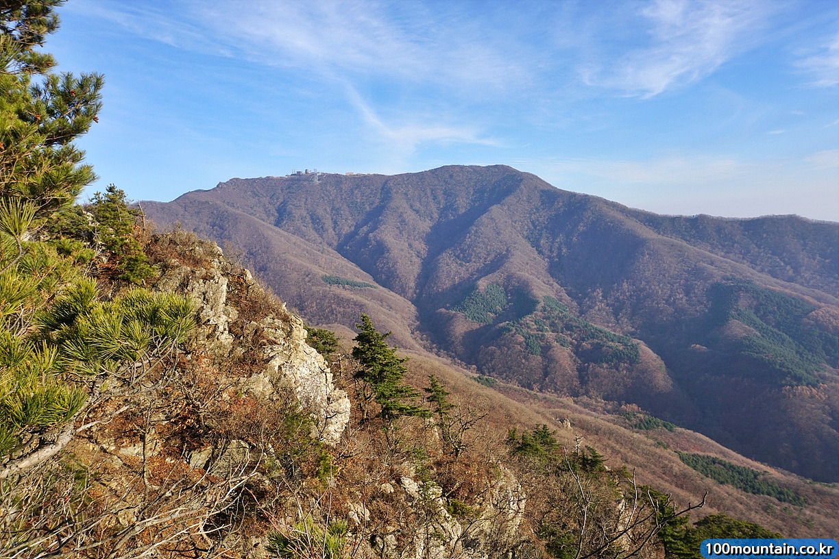 화악산 등산코스 지도