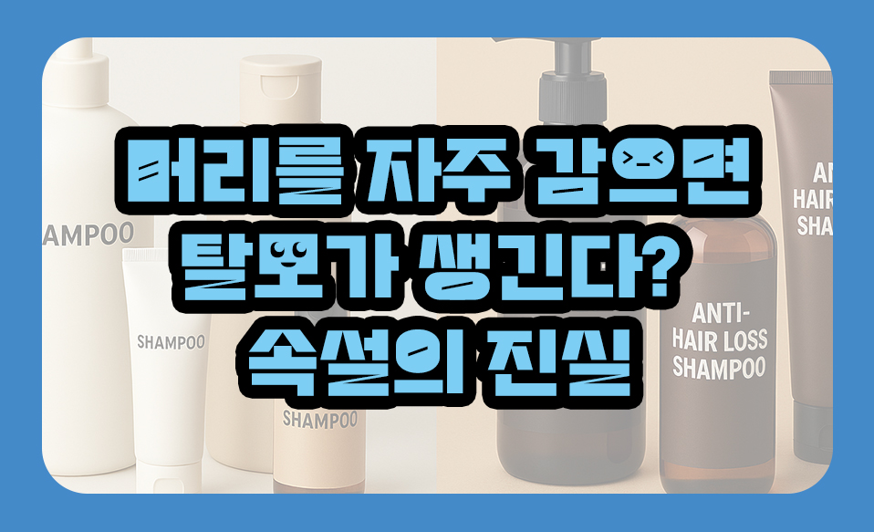 머리를 자주 감으면 탈모가 생긴다? 탈모 속설 진실 5가지