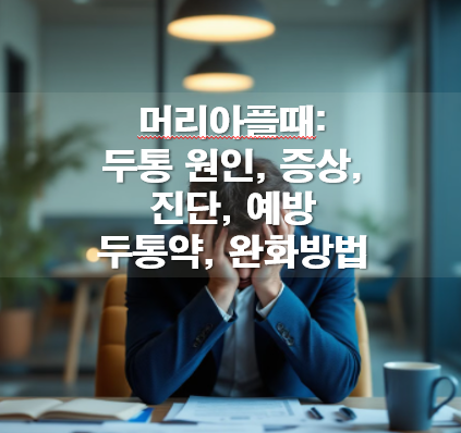 머리아플때: 두통 원인, 증상, 두통약, 완화방법