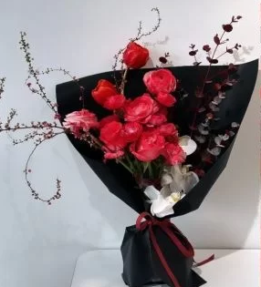 스프레이 꽃다발