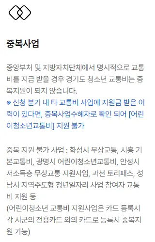 경기도 청소년 교통비 지원 신청 방법 준비물