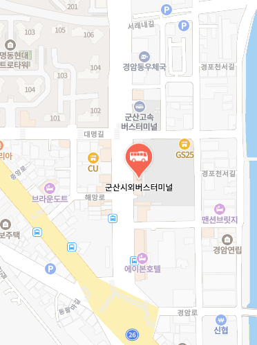 군산시외버스터미널 위치