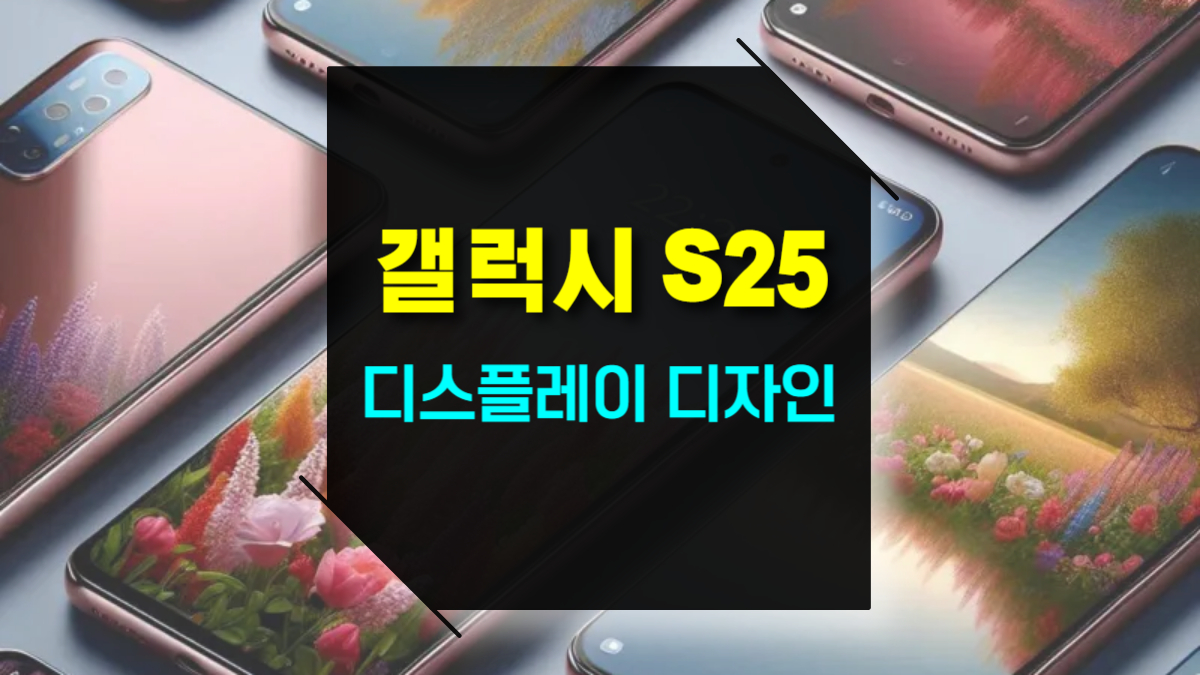 갤럭시 S25 디스플레이 디자인 차이점 울트라, 플러스, 슬림 비교
