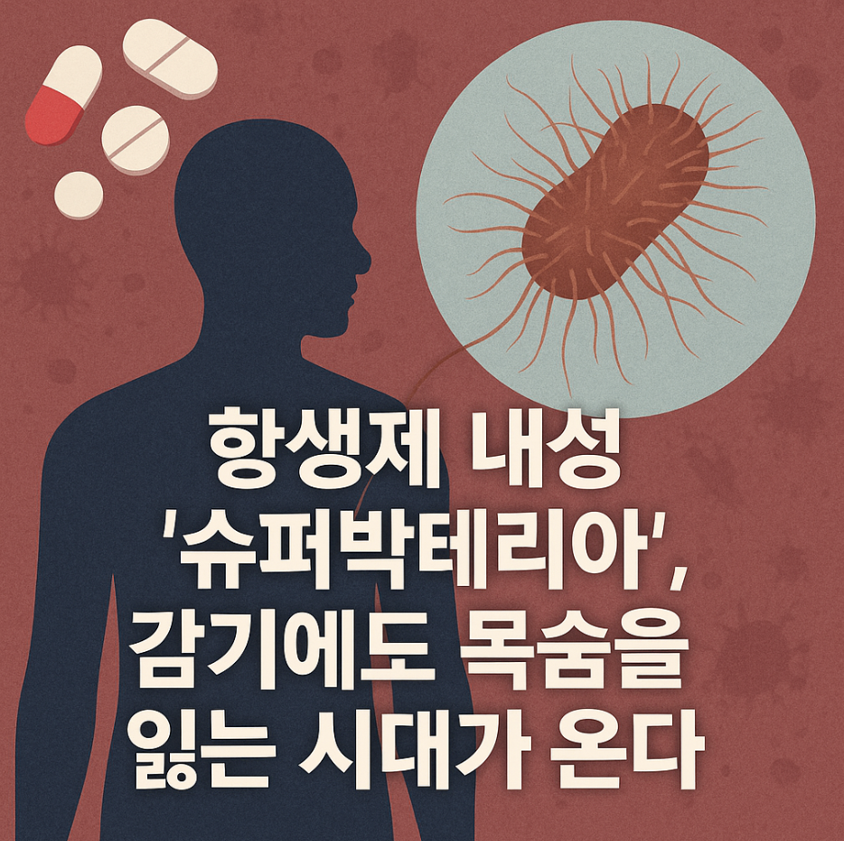 항생제 내성 '슈퍼박테리아', 감기에도 목숨을 잃는 시대가 온다