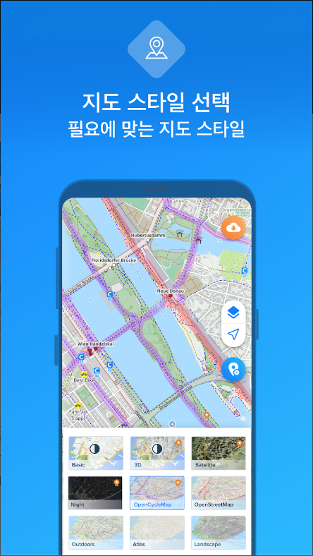 바이크맵 (Bikemap), 자전거내비게이션, 자전거 속도계