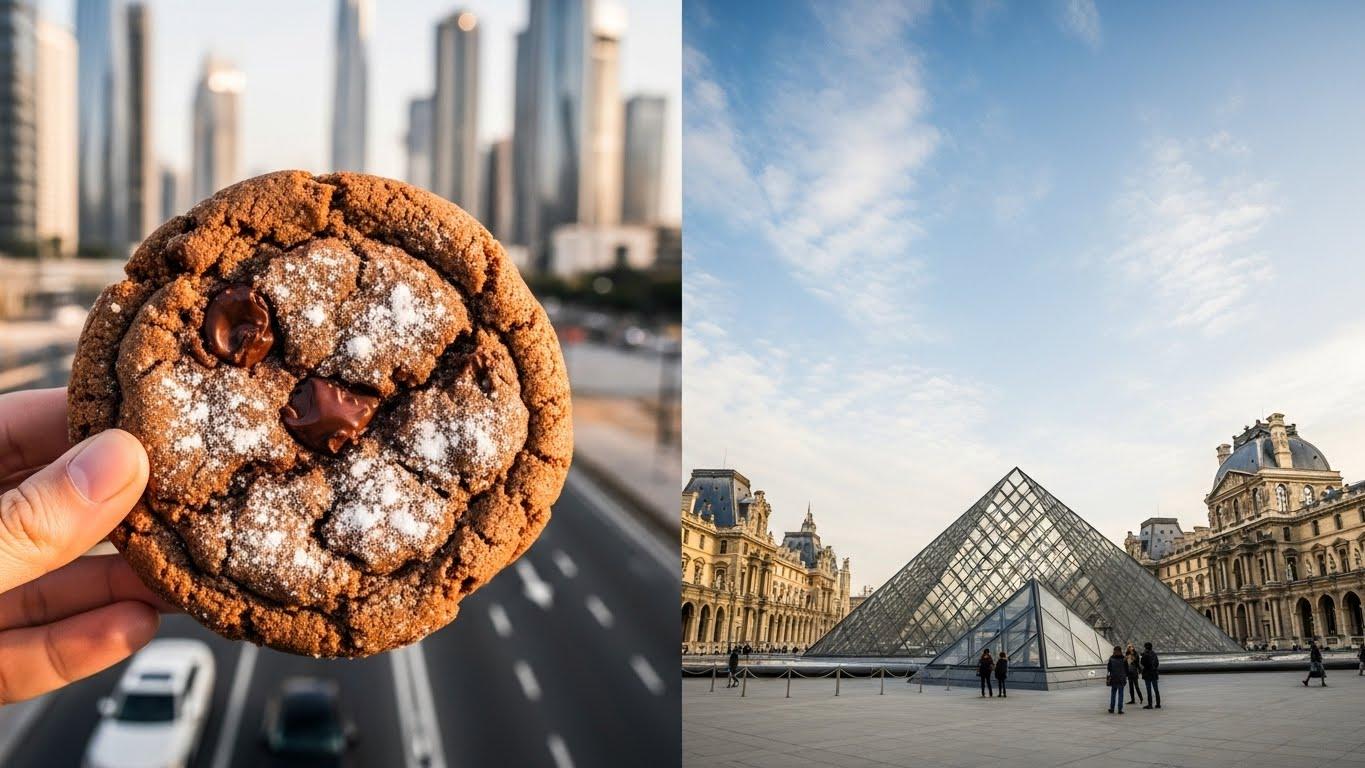 두바이쫀득쿠키 루브르 비교
