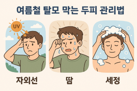 여름철 탈모 막는 두피 관리법
