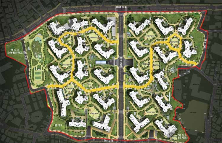 대조 1구역 배치도