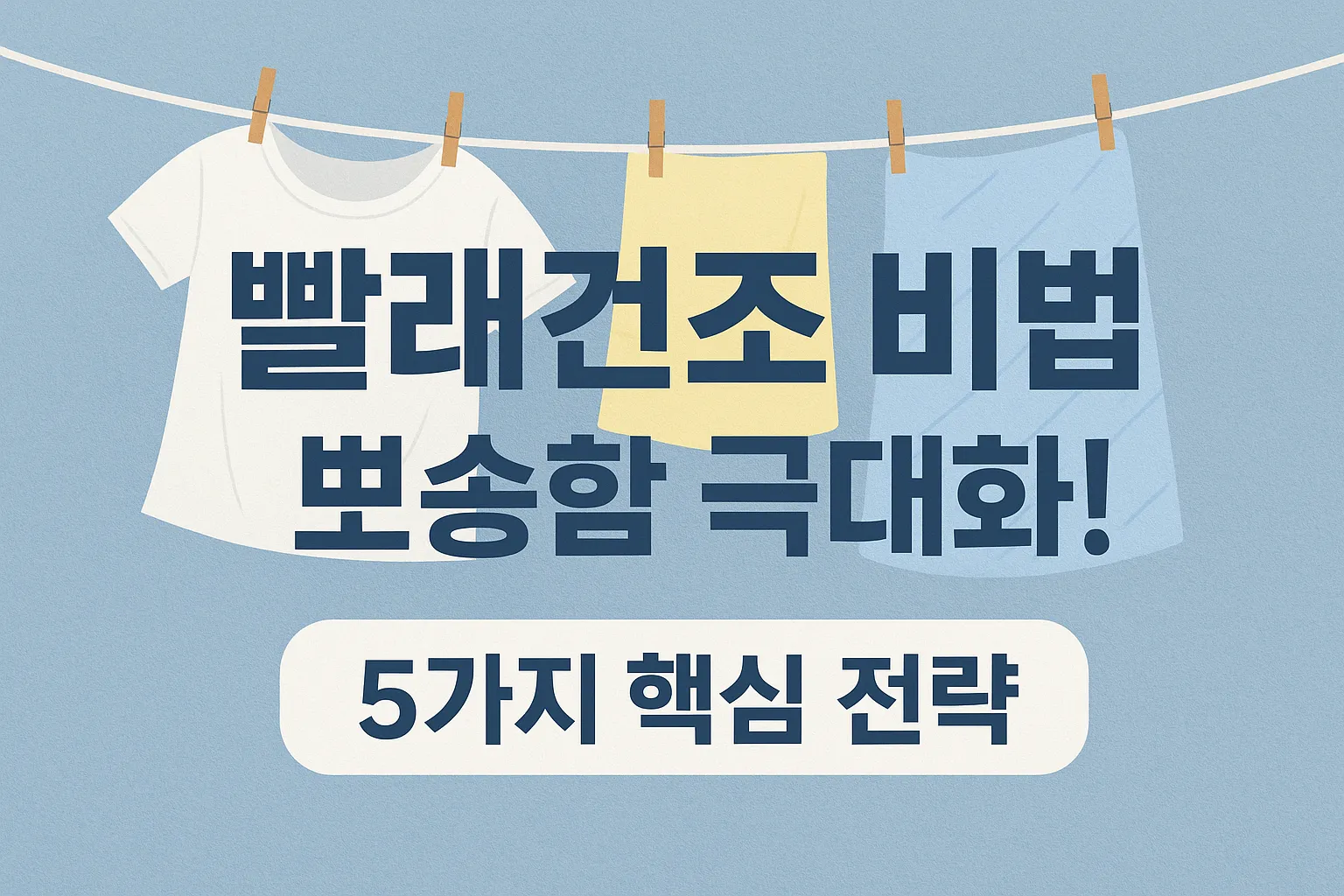 빨래건조 비법