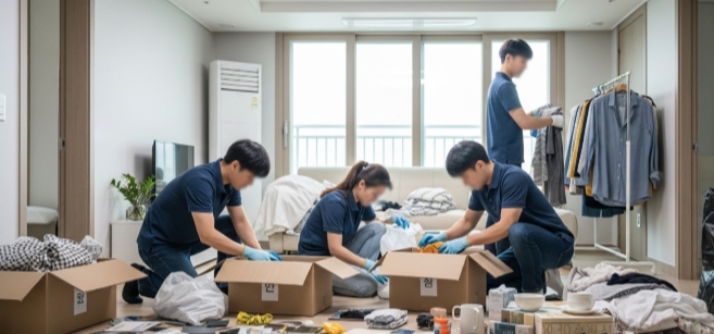 성남 분당 유품정리중