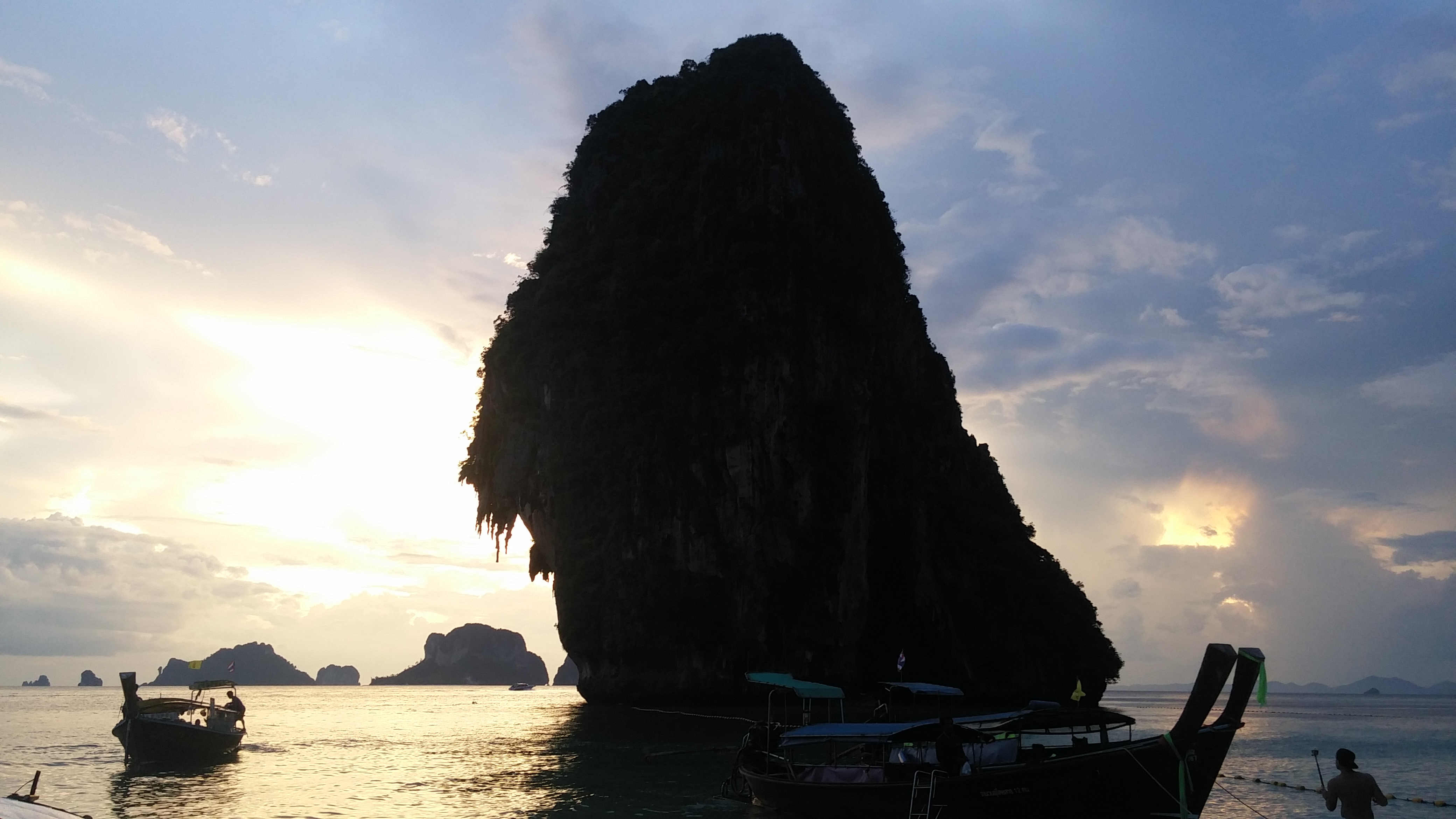 끄라비 프라낭해변 노을