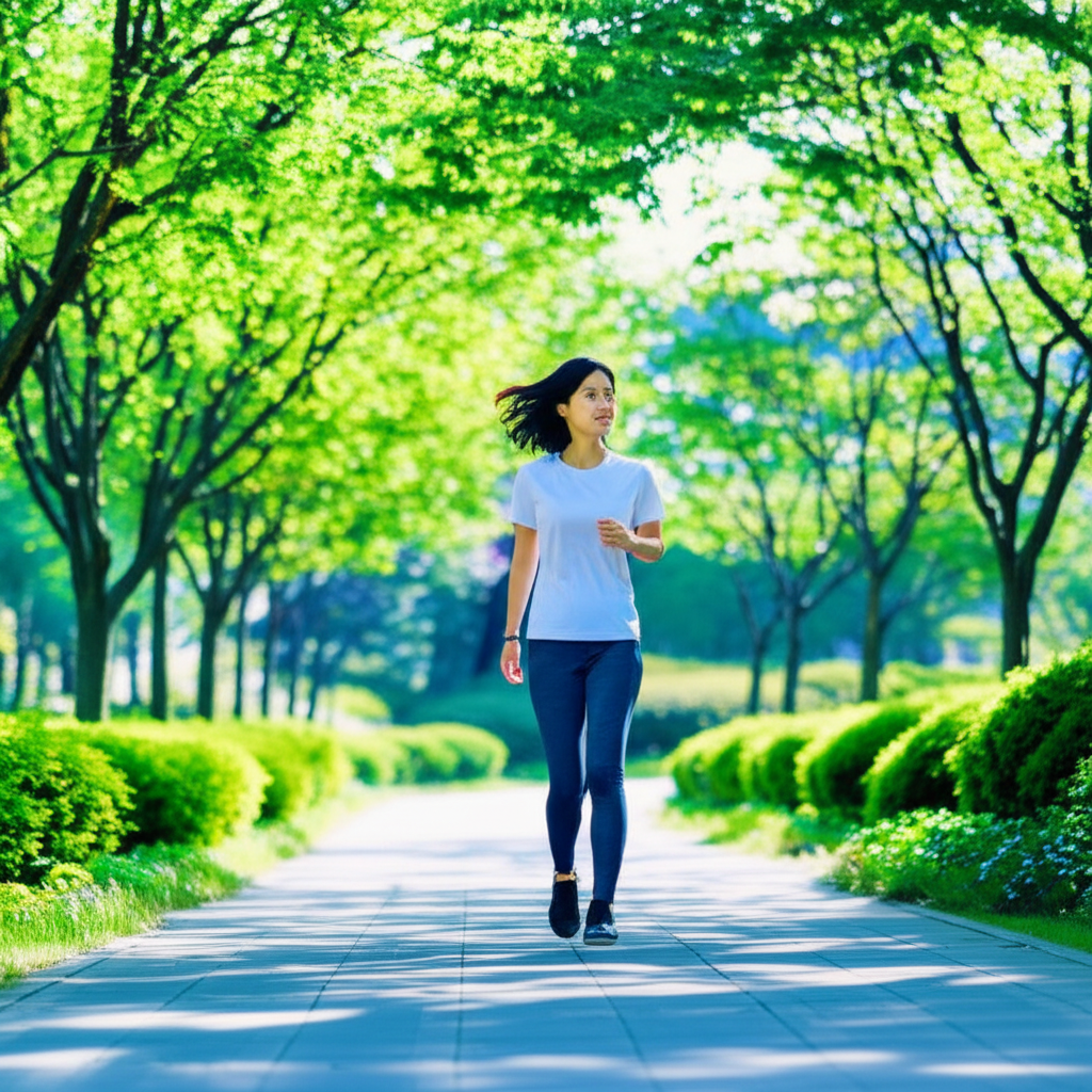 꾸준한 근력운동 조깅, 느리게 걷기