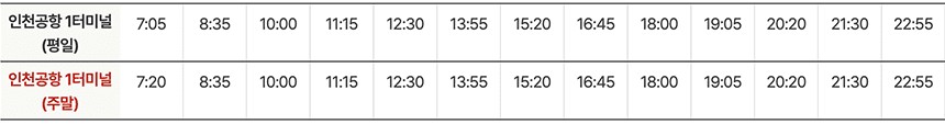 6005번-공항버스-인천공항-제1터미널-시간표