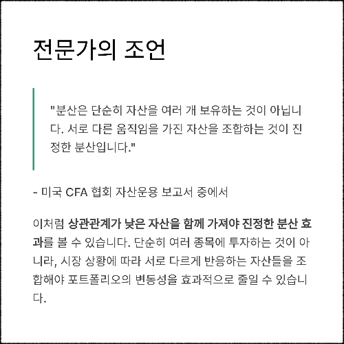 나에게 딱 맞는 포트폴리오 분산 전략 찾는 법