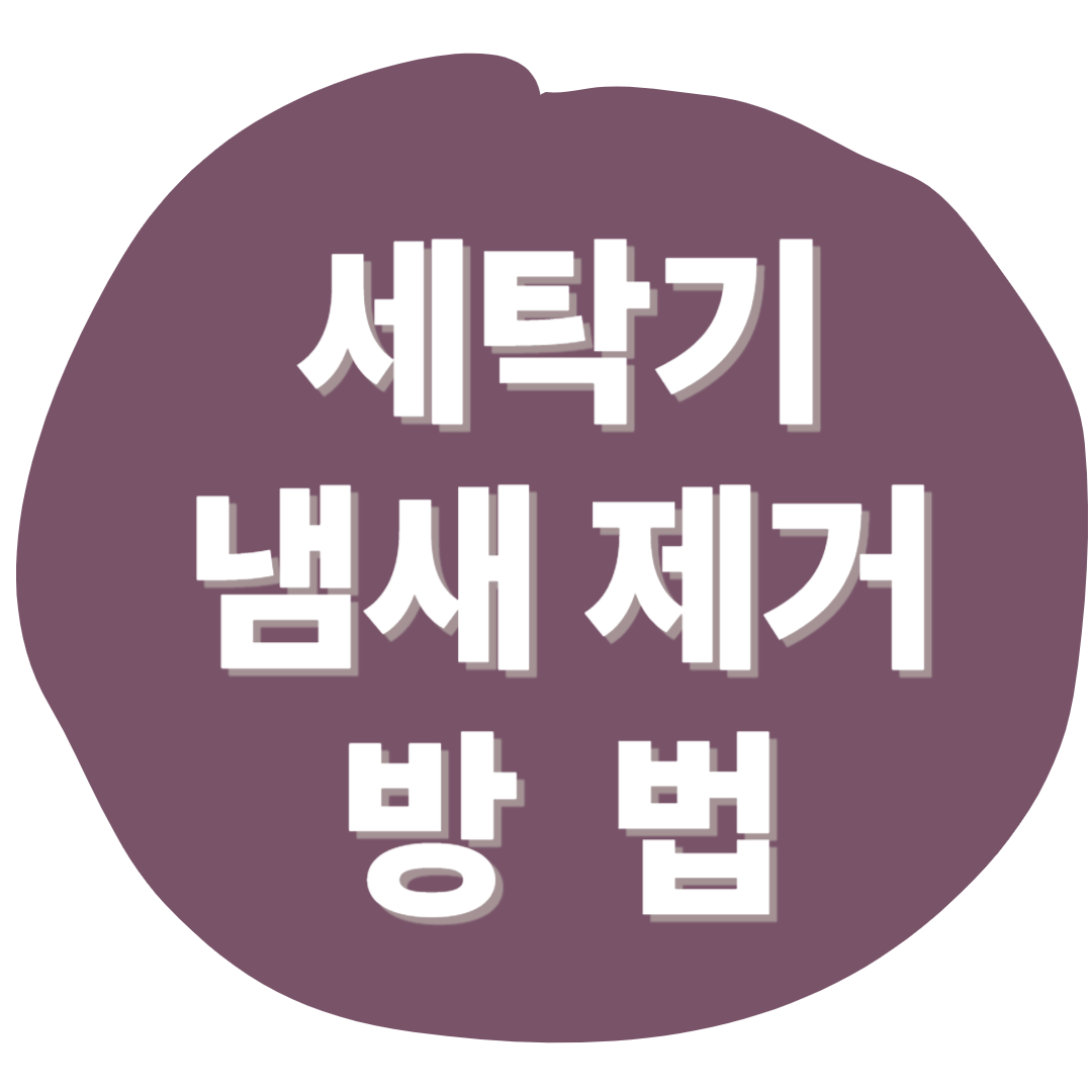 세탁기 냄새 제거 방법