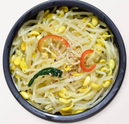 10분만에 무친 콩나물무침 완성 모습