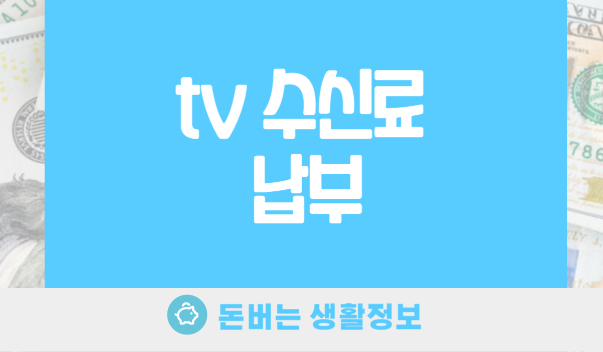 tv 수신료 납부