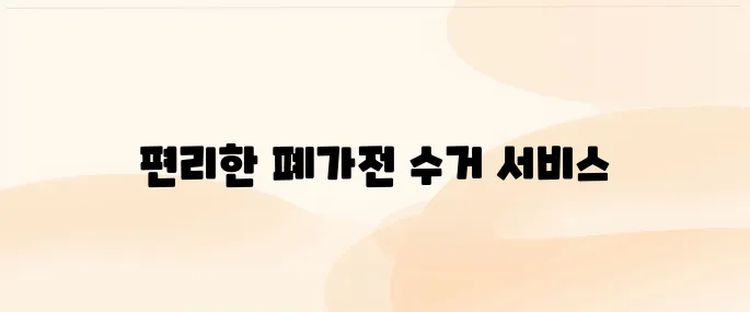 폐가전 방문수거 배출예약시스템 (https://www.15990903.or.kr)