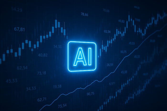 AI 자본의 금융시장 확산을 표현한 이미지