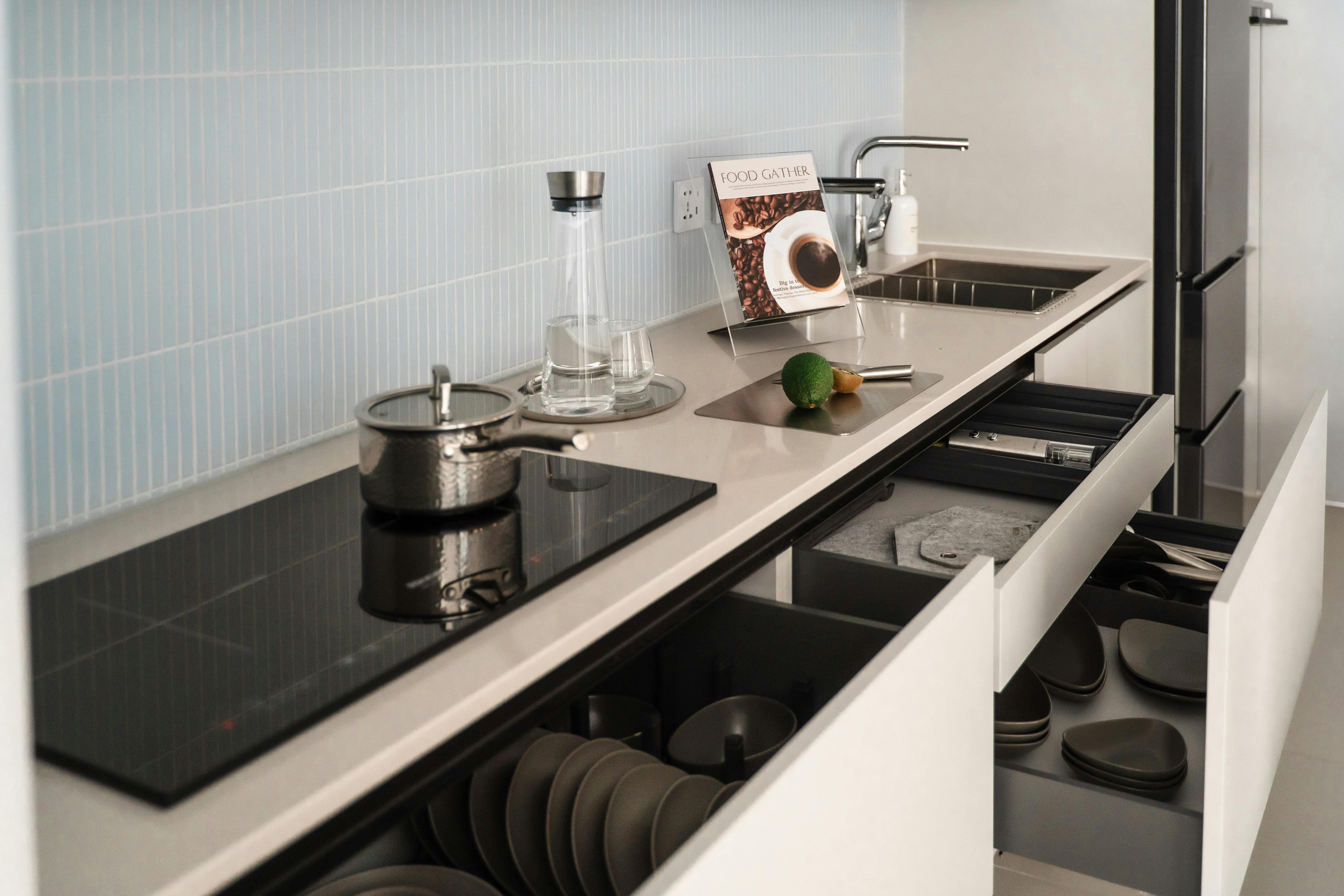 싱크대 물기 닦기