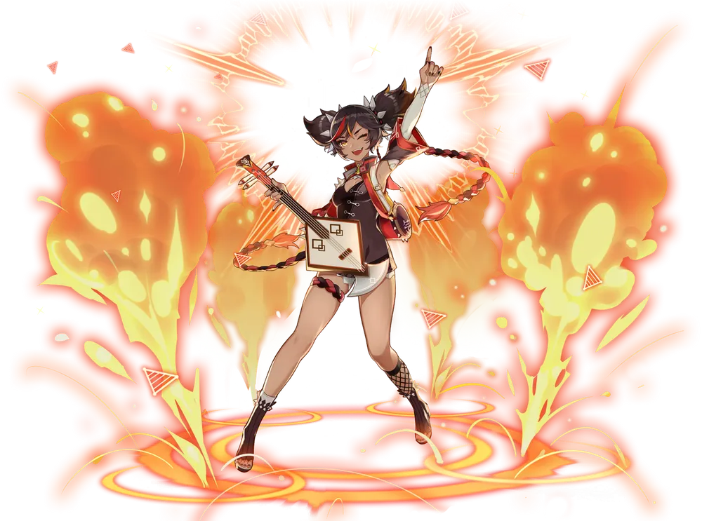 [원신] 신염, 정열의 기타! 성유물/무기/특성/육성법