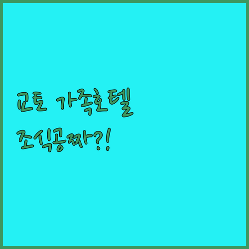 교토 가족여행 호텔 추천 리스트 위치..