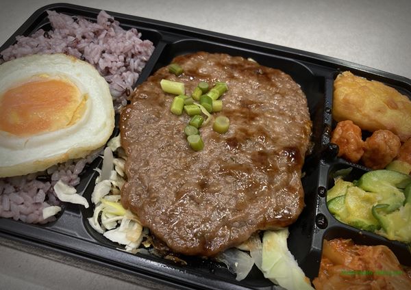 CU 편의점 백종원 제대로한판 바싹불고기한판 도시락 2023년 4월 반찬 구성(언양식 바싹 불고기)