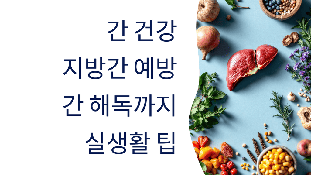 간 건강 지키는 비법: 지방간 예방부터 간 해독까지 실생활 팁